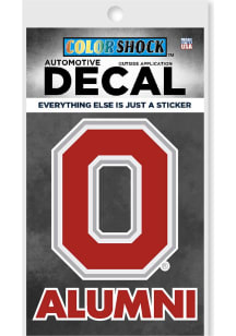 Ohio State Buckeyes Block O Alumni Auto Decal - Red