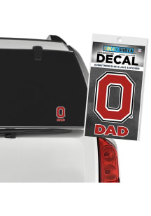 Ohio State Buckeyes Block O Dad Design Auto Decal - Red