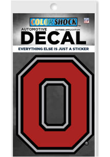 Ohio State Buckeyes Block O Auto Decal - Red