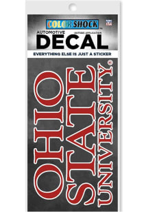 Ohio State Buckeyes University Auto Decal - Red