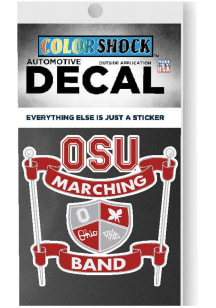 Ohio State Buckeyes Marching Band Crest Auto Decal - Red