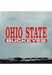 Ohio State Buckeyes Static Auto Decal - Red
