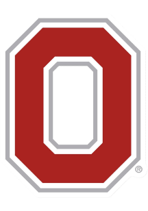 Ohio State Buckeyes XL Athletic O Auto Decal - Red