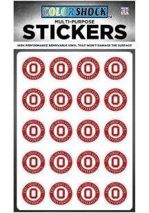 Ohio State Buckeyes Block O Seal Stickers - Red