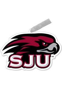 Saint Josephs Hawks Mascot Ornament - Green