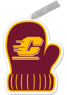 Central Michigan Chippewas Mitten Ornament - Maroon