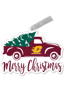 Central Michigan Chippewas Xmas Truck Ornament - Maroon