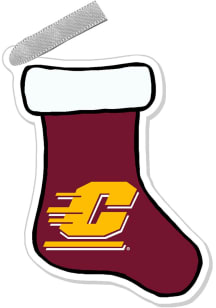 Central Michigan Chippewas Stocking Ornament - Maroon