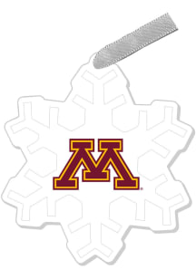 Minnesota Golden Gophers Snowflake Ornament - Maroon