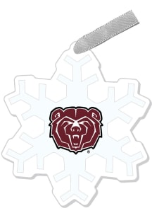 Missouri State Bears Snowflake Ornament - Red