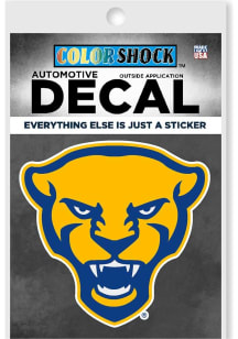 Pitt Panthers Mascot Auto Decal - Yellow