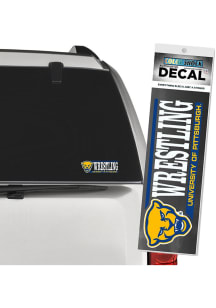 Pitt Panthers Wrestling Auto Decal - Yellow