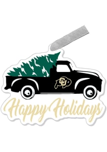Colorado Buffaloes Truck with Tree Ornament - Silver
