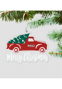 Northern Illinois Huskies Truck with Tree Ornament - Cardinal