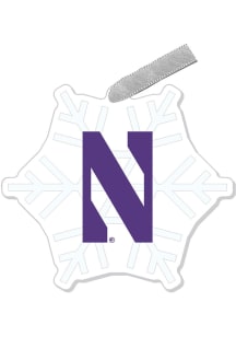 Northwestern Wildcats Snowflake Ornament - Purple