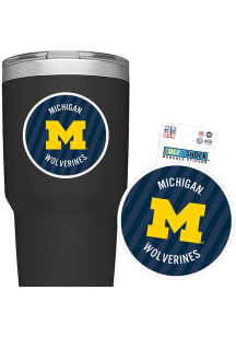 Michigan Wolverines Stripes 3in Durable Stickers - Blue