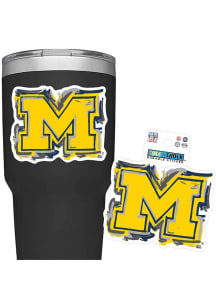 Michigan Wolverines Justin Patten Main 3in Durable Stickers - Blue