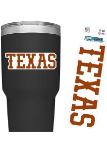 Texas Longhorns Wordmark 3in Durable Stickers - Burnt Orange