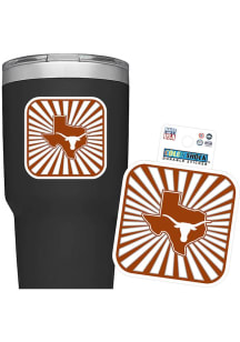 Texas Longhorns Burst 3in Durable Stickers - Burnt Orange