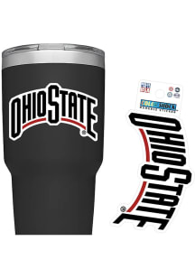 Ohio State Buckeyes Wordmark 3in Durable Stickers - Red
