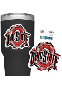 Ohio State Buckeyes Justin Patten Main 3in Durable Stickers - Red