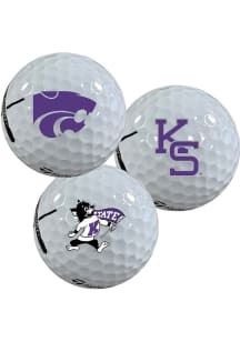 K-State Wildcats 3 Pack Golf Balls