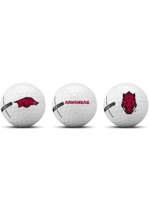 Arkansas Razorbacks 3 Pack Golf Balls