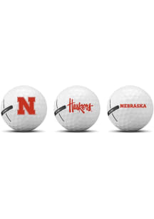 Nebraska Cornhuskers 3 Pack Golf Balls