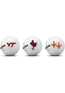 Virginia Tech Hokies 3 Pack Golf Balls