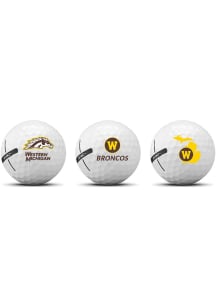 Western Michigan Broncos 3 Pack Golf Balls