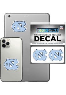 North Carolina Tar Heels Mini Removable 2pk Auto Decal - Light Blue