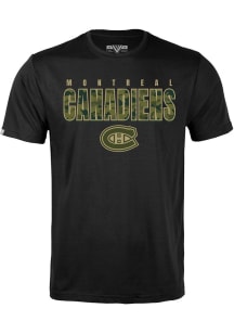 Levelwear Montreal Canadiens Black Richmond Protect Short Sleeve T Shirt