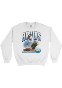 Angel Cervantes UCLA Bruins Mens White Illustrated Player Crew