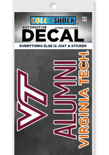 Virginia Tech Hokies Alumni Auto Decal - Maroon
