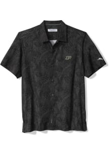 Tommy Bahama Purdue Boilermakers Mens Black Saltwater Fronds Short Sleeve Dress Shirt