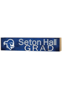 KH Sports Fan Seton Hall Pirates Grad graduation graphic Sign - Blue