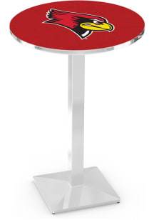 Illinois State Redbirds Chrome Square Base Pub Table