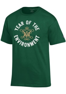 Champion William & Mary Tribe Green Basic Tee Short Sleeve T Shirt