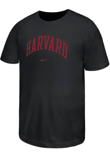 Nike Harvard Crimson Youth Black Team Wordmark Short Sleeve T-Shirt