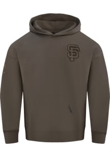Pro Standard San Francisco Giants Mens Brown Neutral Long Sleeve Hoodie