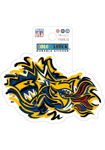 Drexel Dragons Justin Patten Mascot 3in Durable Stickers - Navy Blue