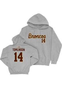 Ty Tomlinson Western Michigan Broncos Mens Grey NIL Script Player Hood