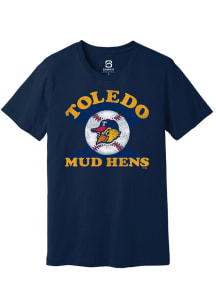 Summit Sportswear Toledo Mud Hens Navy Blue Soft Arch Short Sleeve T Shirt