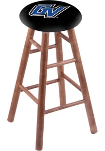 Grand Valley State Lakers Round Cushion Maple Pub Stool - Brown