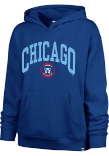 47 Chicago Cubs Womens Blue Shale Hooded Sweatshirt