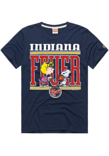 Homage Indiana Fever Navy Blue Peanuts Collection Short Sleeve Fashion T Shirt