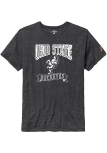 Ohio State Buckeyes Black Brutus Victory Falls Short Sleeve Fashion T Shirt