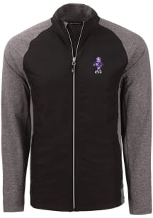 Cutter and Buck K-State Wildcats Mens Black Vintage Adapt Eco Medium Weight Jacket