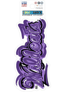 K-State Wildcats Justin Patten Mascot 3in Durable Stickers - Purple