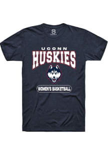 Summit Sportswear UConn Huskies Navy Blue Women's Basketball Short Sleeve T Shirt